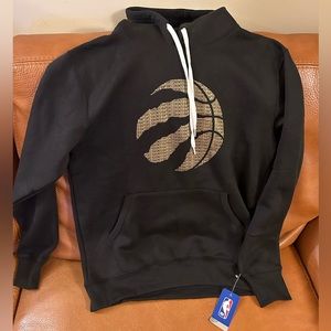 NBA Toronto Raptors Hoodie, Size L, Black - BRAND NEW!